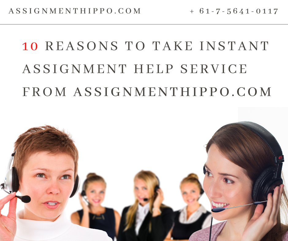 10 reasons to take Instant Assignment Help service from Assignmenthippo.com